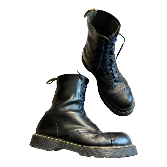 Dr Martens : BXB steel toe 10 eye boot - Picture 2 of 16